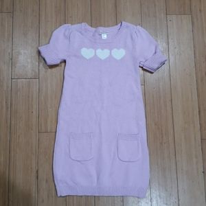 Girls Lavender Light Sweater Dress Size 5T